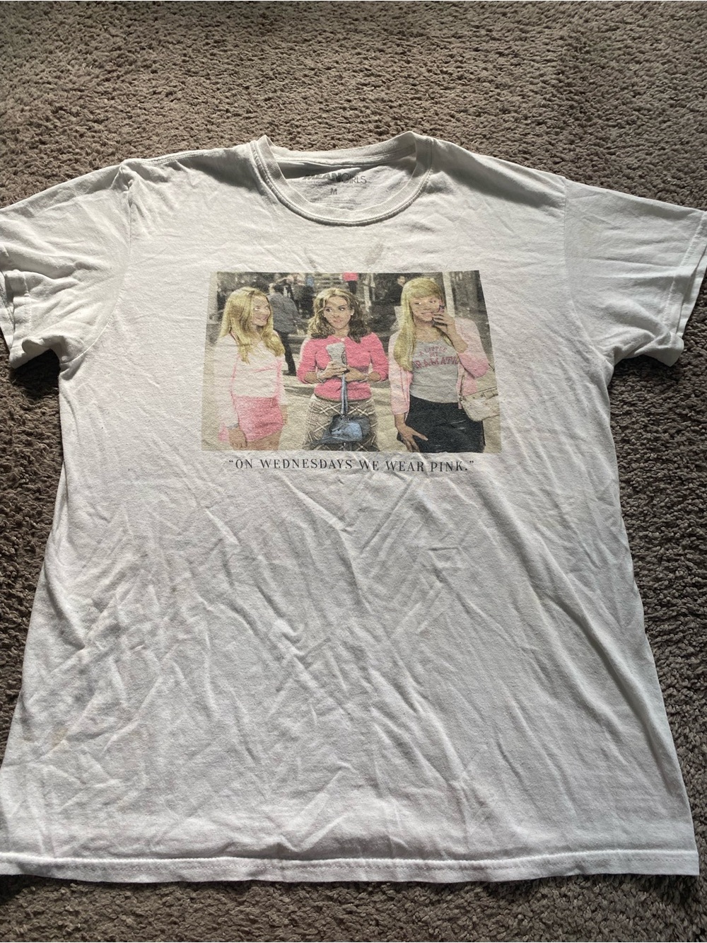 Women’s Mean Girls White Short-Sleeve Graphic Tshirt